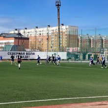 На Стадионе имени Юрия Спиридонова прошёл товарищеский матч по футболу, посвящённый празднованию Победы в ВОВ!