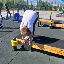 23 июля на малой спортивной площадке ГТО прошел приём нормативов комплекса ВФСК "ГТО" у старшего поколения Усинска