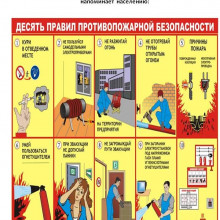 10 правил пожарной безопасности