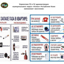 ПАМЯТКА НАСЕЛЕНИЮ: ЗАПАХ ГАЗА В КВАРТИРЕ
