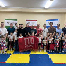 С папой мы на ГТО спешим, нормативы все сдадим!